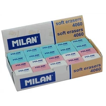 Radír Milan 4080 színes-mintás 80 db/doboz, CNM4060, CNM4080