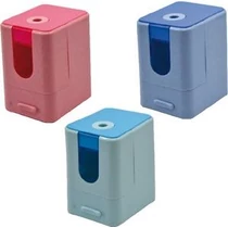 Hegyező asztali M&G elemes 1 lyukú, pasztell színek, tartozék USB