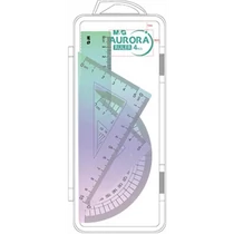 Vonalzókészlet M&G 4 db-os Aurora, 15cm+60/100+45/60+180/100)