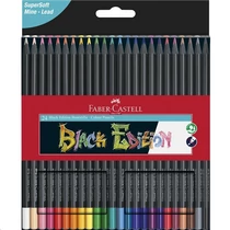 Színesceruza-készlet 24db-os háromszögletű BLACK EDITION fekete testű