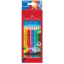 Színesceruza-készlet 10db-os háromszögletű GRIP radír véggel