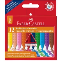 Zsírkrétakészlet 12db-os háromszögletű GRIP radírozható