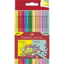 Filctollkészlet 10db-os GRIP neon+pasztell