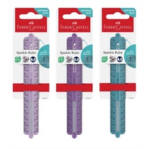 Vonalzó 15cm-es SPARKLE törésálló vegyes színben (óceánkék,lila,rózsaszín)