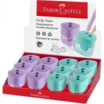 Hegyező  dupla tartályos GRIP vegyes pasztell színben (lila,zöld) (standard és Jumbo ceruzához)