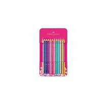 Színesceruza-készlet 12db-os háromszögletű SPARKLE fém dobozban