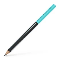 Grafitceruza háromszögletű GRIP Jumbo kéttónusú fekete/türkiz testszín HB