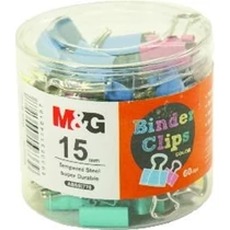 Iratcsipesz M&G 15 mm színes 60 db-os henger, ABS92770