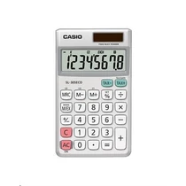 Zsebszámológép, 8 számjegy, környezetbarát, CASIO "SL-305ECO"