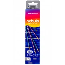 Grafit ceruza, háromszögletű, HB, Nebulo (12)