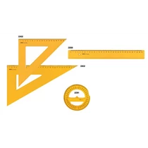 Háromszögvonalzó, műanyag, 30/60/90°, 25-30 cm, Aristo "GEO College"