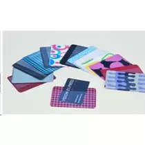 Pvc tok kétoldalas színes bankkártya tartó