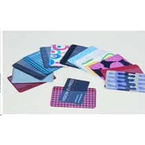 Pvc tok kétoldalas színes bankkártya tartó