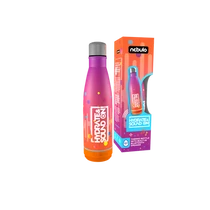 Thermo Kulacs 460ml beépített BLUETOOTH hangszóróval, rózsa-narancs, Nebulo (1)