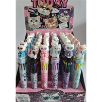 Golyóstoll 10 szín cute kitten cicák 36db/doboz