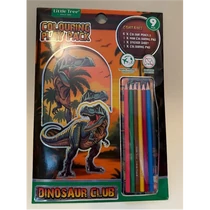 Színező szett A/4 + ajándék matrica , Dinosaur Club  ICU-800258