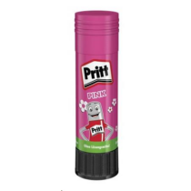 Ragasztóstift, glitteres, 20 g, HENKEL "Pritt Pink" Pritt 12db/display