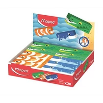 Radír display, állatos, MAPED „Animals”, vegyes minták