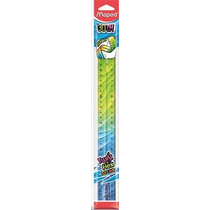 Vonalzó, műanyag, törhetetlen, 30 cm, MAPED "Mini Cute Twist `n Flex"