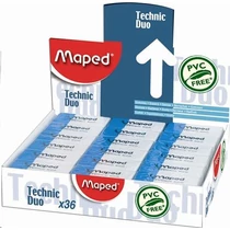 Radír display, kombinált, MAPED "Technic Duo"