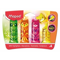 Szövegkiemelő készlet, 1-5 mm, MAPED "Fluo Peps Mini Cute", vegyes színek