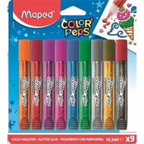 Csillámos ragasztó, MAPED "Color`Peps", 9 különböző szín