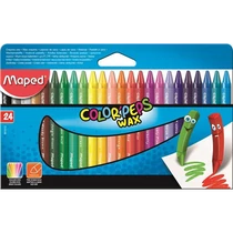 Zsírkréta, MAPED "Color`Peps Wax", 24 különböző szín