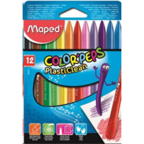 Zsírkréta, MAPED "Color`Peps" PlastiClean, 12 különböző szín