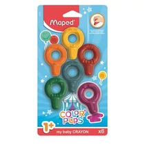 Zsírkréta, MAPED "Color`Peps Baby", 6 különböző szín