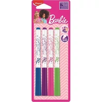 Táblamarker készlet, 1,5 mm, MAPED "Barbie", 4 különböző szín