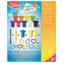 Gyurma és formázó készlet, 21 darabos, MAPED CREATIV, "Pat Dough"
