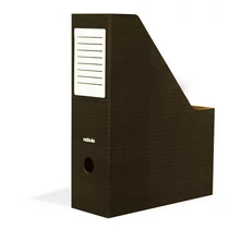Irattartó papucs, mikrohullám lemezből, hajtogatós, 80 mm, fekete, Nebulo (80)