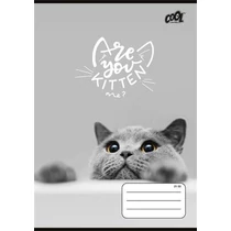 Füzet, tűzött, A5, vonalas, 32 lap, 4-8. osztály, COOL BY VICTORIA "Cats Forever", "21-32"