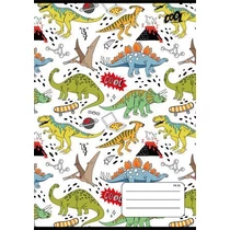 Füzet, tűzött, A5, vonalas, 32 lap, 1. osztály, COOL BY VICTORIA "Dinosaurus world", "14-32"