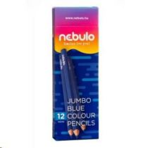 Színes ceruza, kék, jumbo háromszög, Nebulo