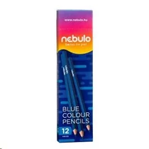 Színes ceruza, kék, háromszögletű, Nebulo (12)