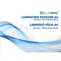 Lamináló Fólia A/4 80 micron BLUERING 100 db/doboz