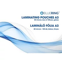 Lamináló fólia A3, 80 micron 100 db/doboz, Bluering®
