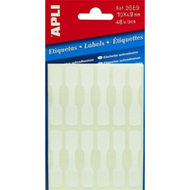 Etikett Apli 10x49mm ékszerekhez kézzel írható 48etikett/csomag