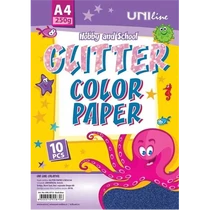 Kreatív karton A/4 glitteres 250 g 10 db/csomag Octopus sötétkék