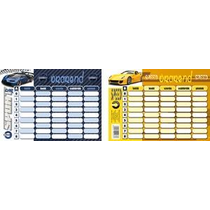 Órarend T-Creativ kicsi '22 Sportcars, 11,7x16,5 cm, 25 db/cs