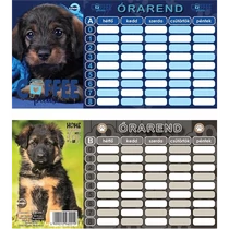 Órarend 8x15 cm 25 db/csomag T-Creativ "Puppies"