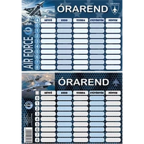 Órarend 11,7x16,5 cm 25 db/csomag T-Creativ "Army"