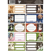 Füzetcímke 25 ív/csomag T-Creativ "Dogs"