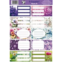 Füzetcímke 25 ív/csomag T-Creativ "Flowers"