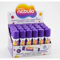 Ragasztó stift, Color színváltós, 15 g, Nebulo 24db/doboz