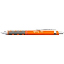 Golyóstoll, 1,0 mm, nyomógombos, rOtring "Tikky", neonnarancs