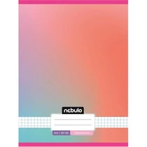 Füzet, A4, tűzött, négyzetrácsos, 87-32, Monochrome és Gradient minták I., Nebulo (12)