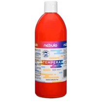 Tempera festék, 500 ml-es, piros, Nebulo