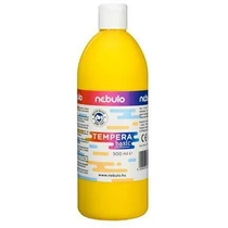 Tempera festék, 500 ml-es, sárga, Nebulo